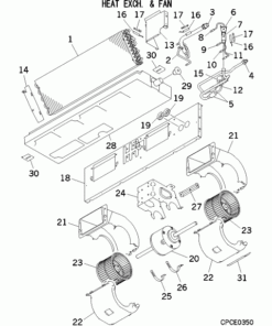 FDUT36KXE6F-E/1 HEAT EXCH. AND FAN