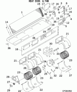FDUT45KXE6F-E/1 HEAT EXCH. AND FAN