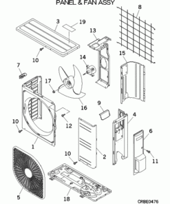SRC20ZSXA-W PANEL AND FAN ASSY