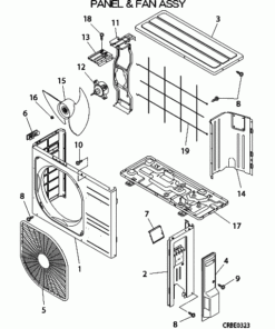 SRC35ZJX-S/A PANEL AND FAN ASSY