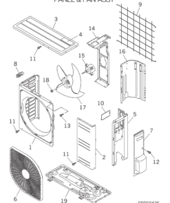 SRC50ZSA-W PANEL AND FAN ASSY