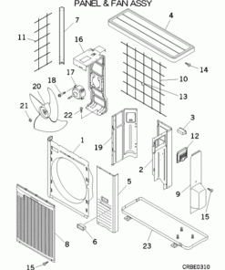 SRC71ZK-S/A PANEL AND FAN ASSY