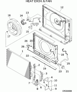 SRF25ZJX-S/A HEAT EXCH. AND FAN