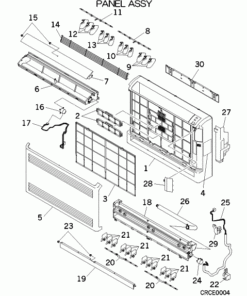 SRF25ZJX-S/A PANEL ASSY