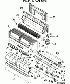 SRK20ZG-S PANEL AND FAN ASSY