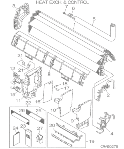 SRK24YMA-S HEAT EXCH. AND CONTROL