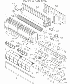 SRK24YMA-S PANEL AND FAN ASSY