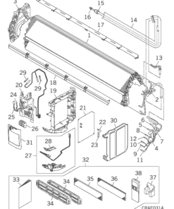 SRK24YRA-W HEAT EXCH. AND CONTROL