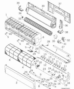 SRK24YRA-W PANEL AND FAN ASSY