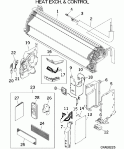 SRK35ZJX-S/A HEAT EXCH. AND CONTROL