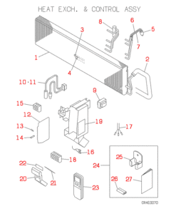 SRK458HENF-A HEAT EXCH. AND CONTROL
