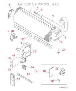 SRK501CENF-A HEAT EXCH. AND CONTROL