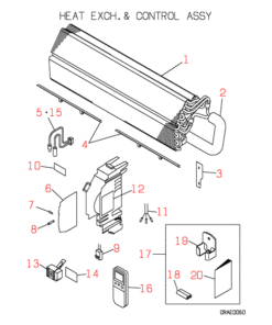 SRK508HENF-A HEAT EXCH. AND CONTROL