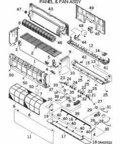 SRK60ZSXA-W PANEL AND FAN ASSY