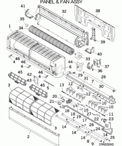 SRK71ZK-S/A PANEL AND FAN ASSY