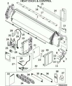 SRK95ZRA-W HEAT EXCH. AND CONTROL