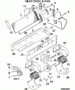 SRR25ZM-S HEAT EXCH. AND FAN