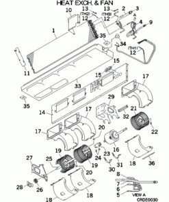 SRR60ZM-S HEAT EXCH. AND FAN