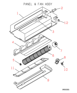 SRT403HENF-A PANEL AND FAN ASSY