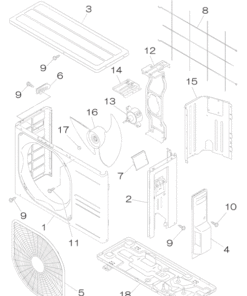 DXC06ZM-S PANEL AND FAN ASSY