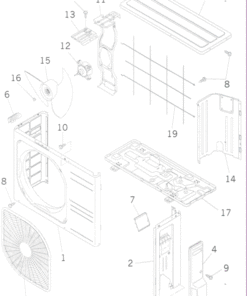 DXC09ZJ-S PANEL AND FAN ASSY
