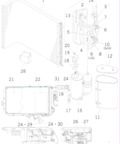 DXC12ZJ-S HEAT EXCH. AND CONTROL