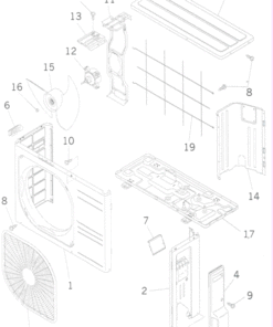 DXC12ZJ-S PANEL AND FAN ASSY