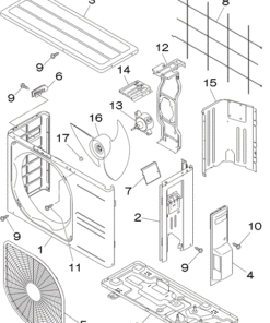DXC12ZMA-S PANEL AND FAN ASSY