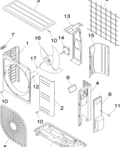 DXC18ZMA-S PANEL AND FAN ASSY