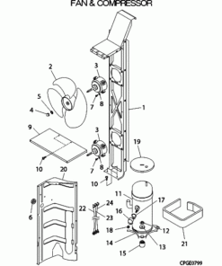 DXC55VS FAN AND COMPRESSOR