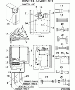 DXCA34VNX CONTROL AND PARTS SET