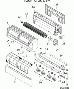 DXK09Z3-S PANEL AND FAN ASSY