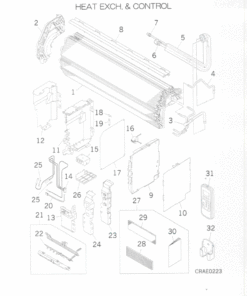 DXK18ZJ-S HEAT EXCH. AND CONTROL
