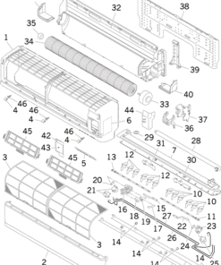 DXK32ZL-S PANEL AND FAN ASSY