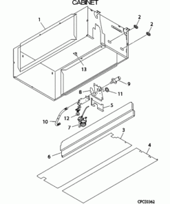DXU34VF CABINET ASSY