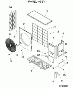 FDC125VN/A PANEL ASSY