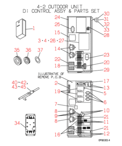 FDC2001HKXE2 CONTROL AND PARTS SET