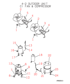 FDC2001HKXE2 FAN AND COMPRESSOR