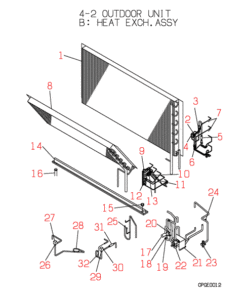 FDC2001HKXE2 HEAT EXCH. ASSY