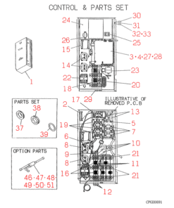 FDC2001HKXES CONTROL AND PARTS SET