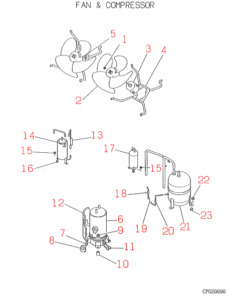 FDC2001HKXES FAN AND COMPRESSOR