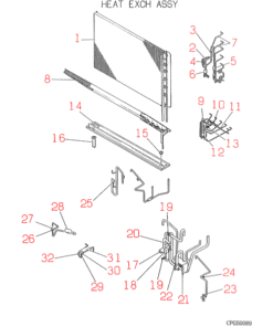 FDC2001HKXES HEAT EXCH. ASSY