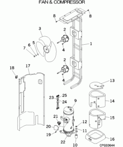 FDC224KXE6 FAN AND COMPRESSOR