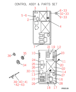 FDC2501HKXRE2 CONTROL AND PARTS SET