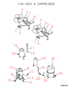 FDC2501HKXRE2 FAN AND COMPRESSOR