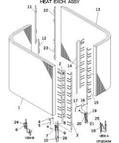 FDC560KXRE6 HEAT EXCH. ASSY