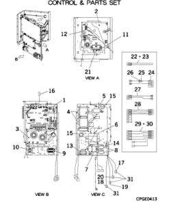 FDCA140HKXEN4 CONTROL AND PARTS SET