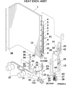 FDCA140HKXES4 HEAT EXCH. ASSY