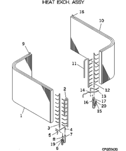 FDCA280HKXRE4 HEAT EXCH. ASSY