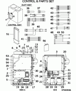 FDCA280HKXRE4A CONTROL AND PARTS SET